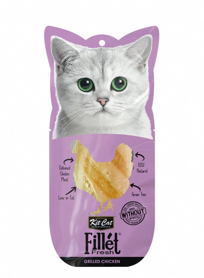 Kit Cat Fillet Fresh Grilled Chicken Cat Treat 30g