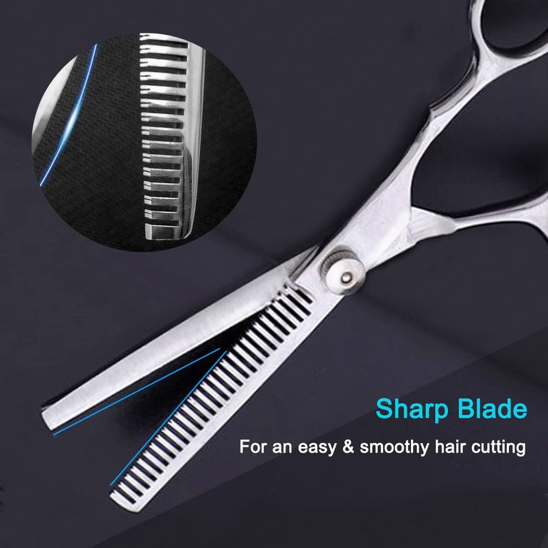 Avenoir Hair Thinning Shears, Hair Cutting Scissors (6.7 Inches) with Fine Adjustable Tension Screw and 1 Piece Wipe Cloth - Image 2