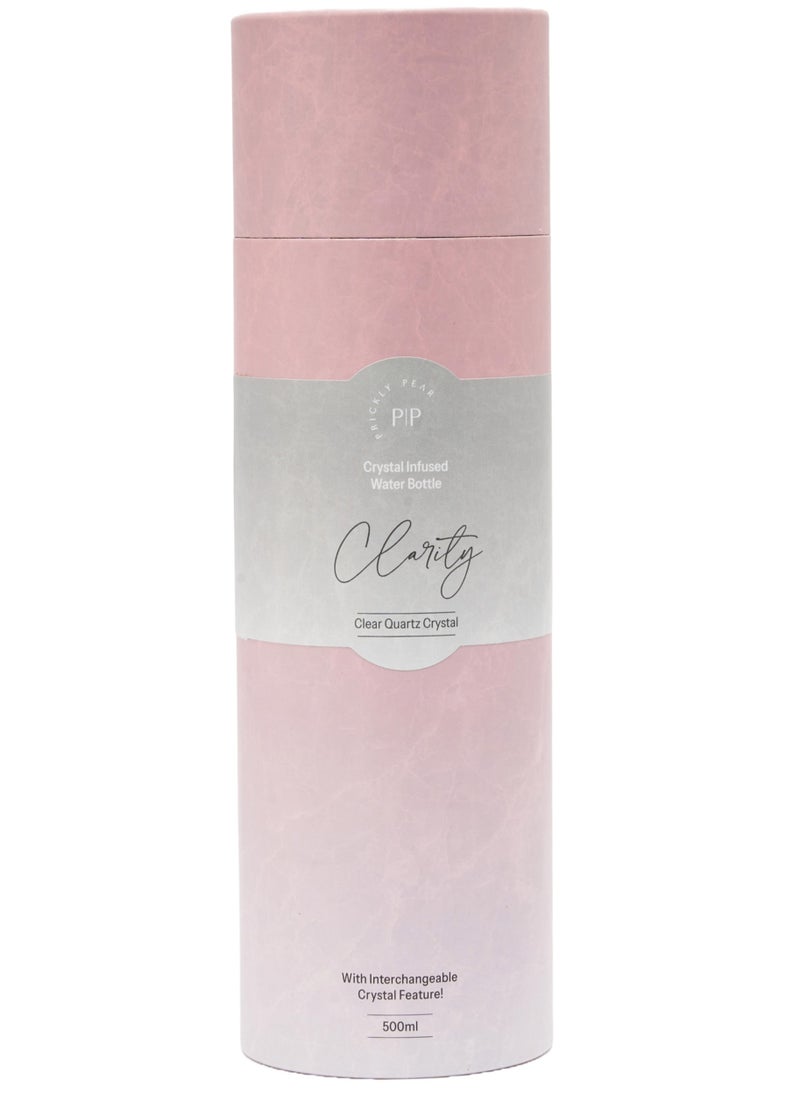 Prickly Pear Clear Quartz Interchangeable Crystal Water Bottle 500ml  - Image 4