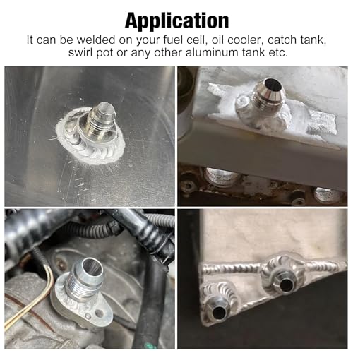 EVIL ENERGY 10AN Male Weld on Bung Fitting Aluminum 4PCS - Image 5