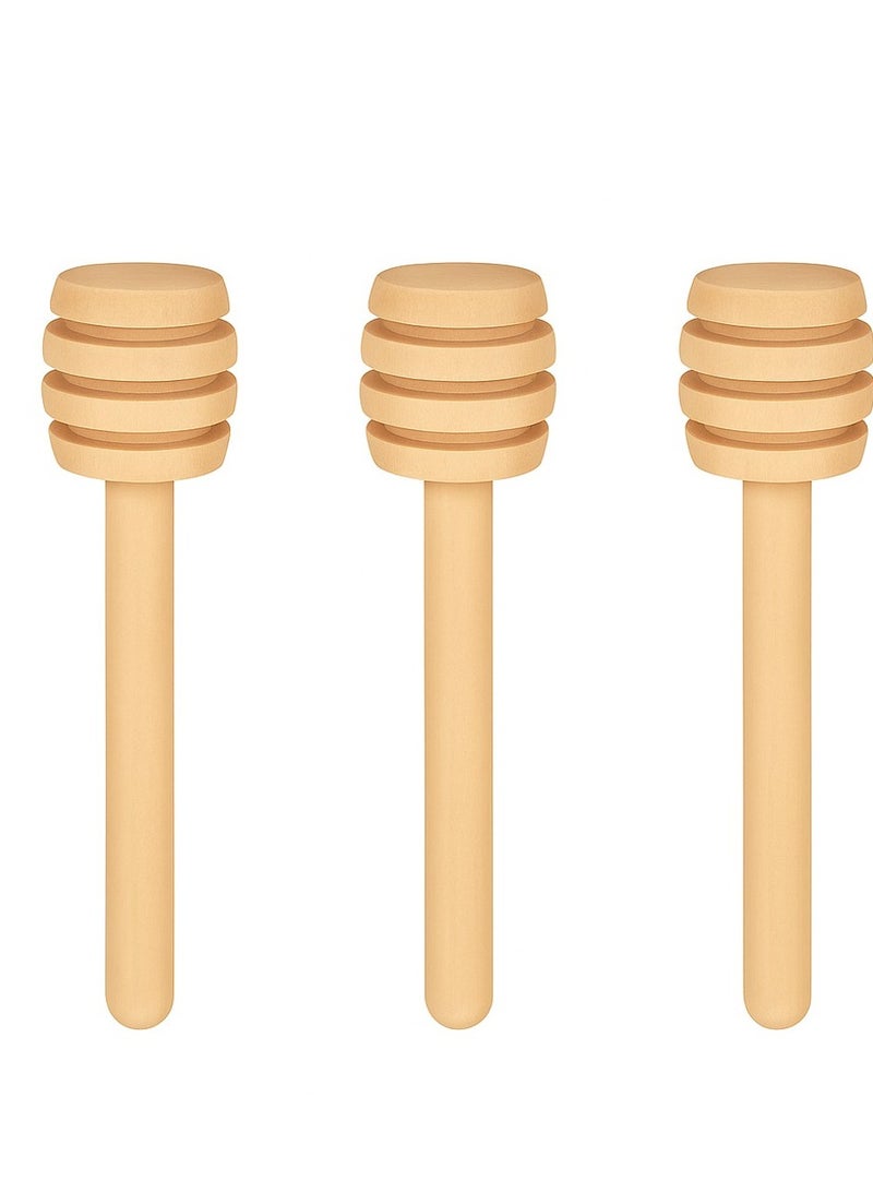 لافيش ملعقة عسل | ١٠ سم | عبوة من ٣ قطع | أعواد غمس العسل | رش | تقليب | توزيع العسل | مربى | شراب | صديق للبيئة | زينة للمطبخ والحفلات - Image 1