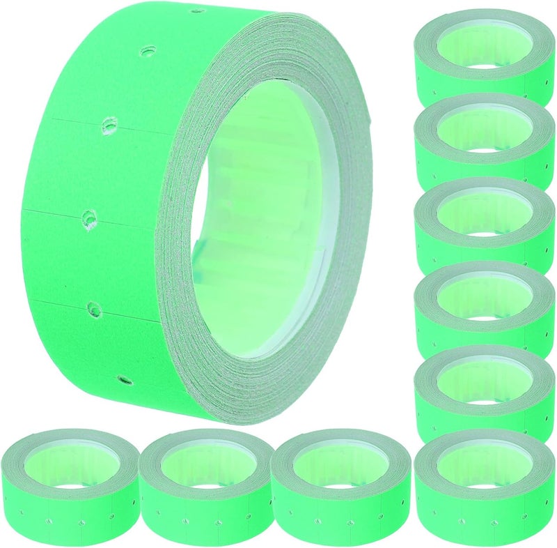 Beavorty Fluorescent Green Price Label Tags 5000pcs Adhesive Sale Tags for Retail Store Price Marker Tape Compatible for Supermarket Pricing - Image 1