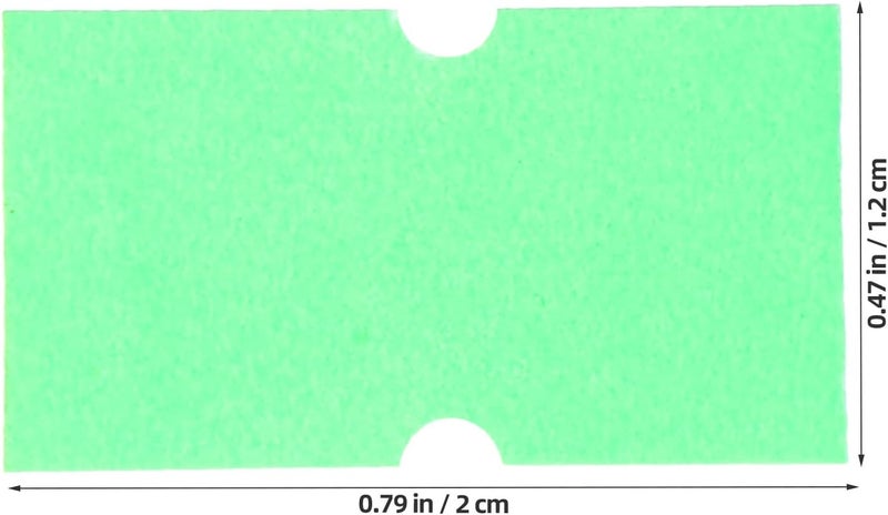 Beavorty Fluorescent Green Price Label Tags 5000pcs Adhesive Sale Tags for Retail Store Price Marker Tape Compatible for Supermarket Pricing - Image 2