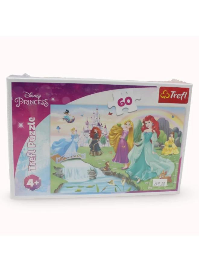 Trefl Meet the Princesses Puzzle - 60 Pcs - Image 1