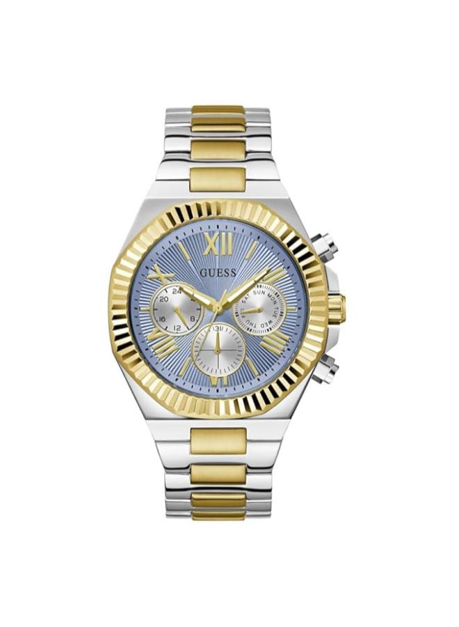 GUESS EQUITY Recycled Steel 44 mm Analog Watch - Image 1