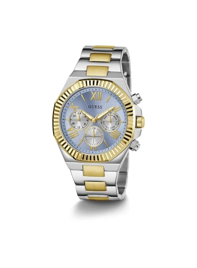 GUESS EQUITY Recycled Steel 44 mm Analog Watch