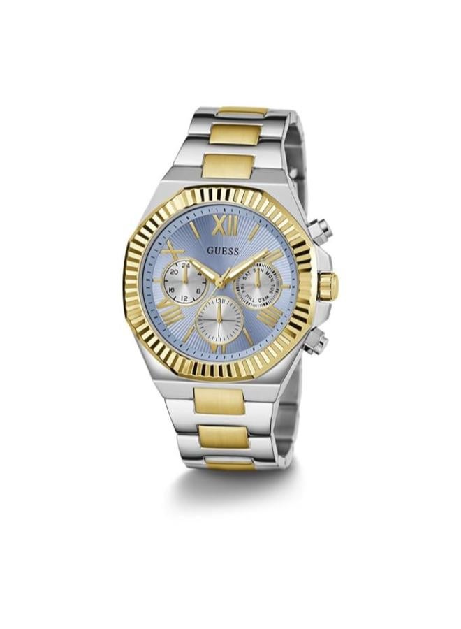 GUESS EQUITY Recycled Steel 44 mm Analog Watch - Image 4
