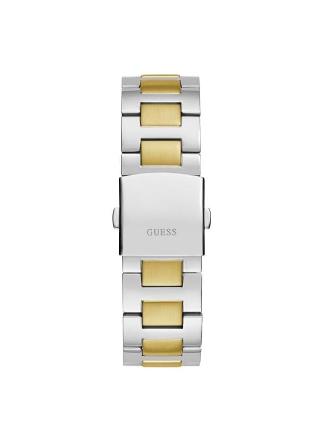 GUESS EQUITY Recycled Steel 44 mm Analog Watch - Image 3