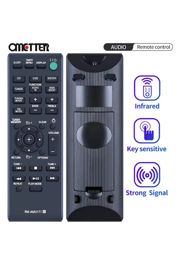 RM-AMU171 Fit for Sony Remote Control Hi-Fi Stereo Audio System CMT-BT60 CMT-SBT100 CMT-BT60B CMT-BT80W HCD-SBT100B CMT-BT80WB C