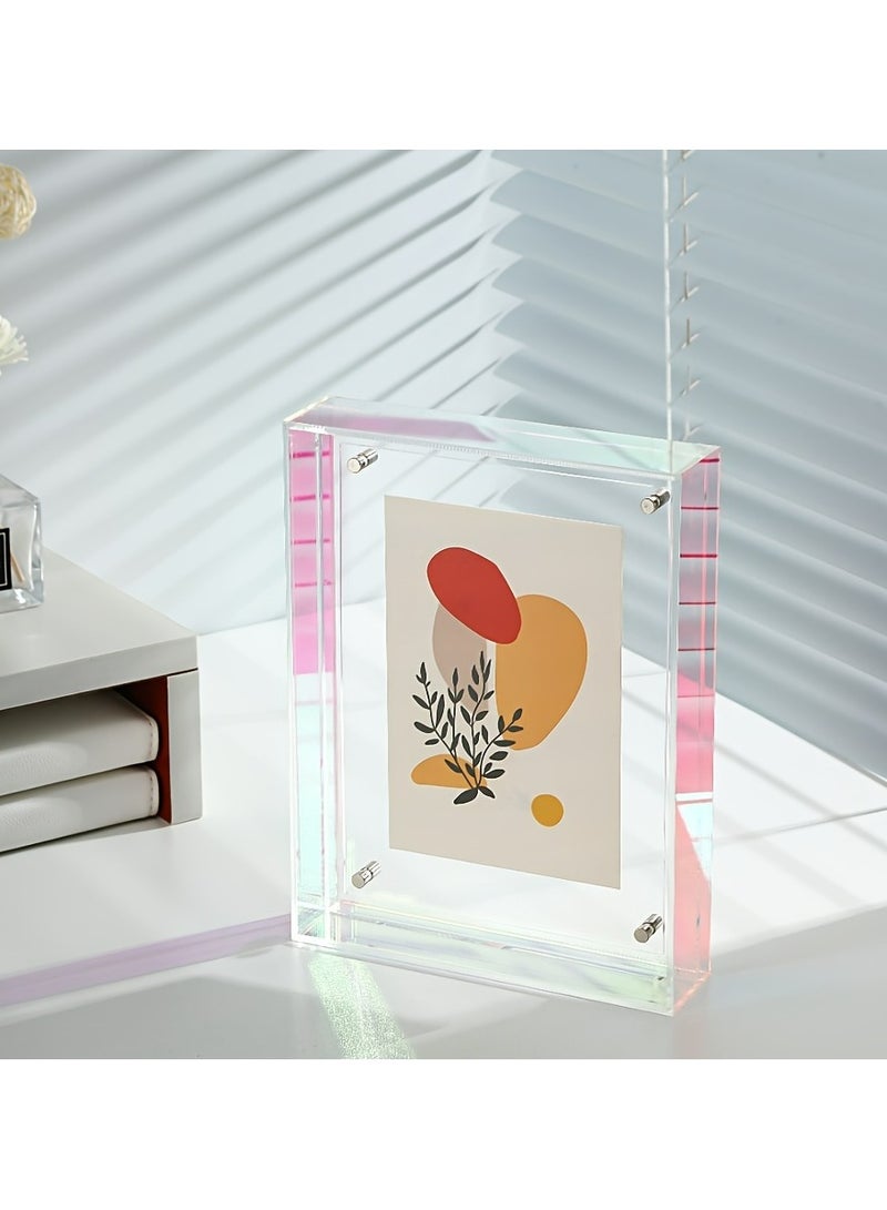 JiFENG 1 قطعة كلاسيكيّة عموديّ أكريليكيّ صورة إطار مجموعة - مذهل سطح مكتب عرض ( أسمر مصفر , 21 [ إكس ] 16 سم ) - Image 4