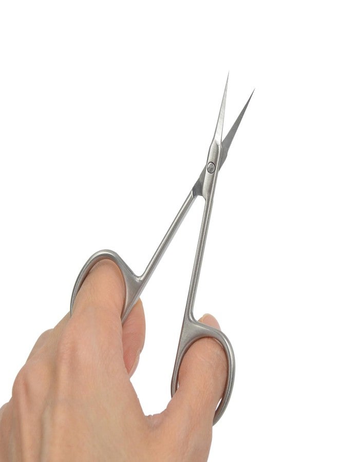 YTBYT Cuticle Scissors Extra Fine Curved Blade Beauty Scissors for Eyebrow, Eyelash, Manicure, Pedicure and Dry Skin (Curved Tip) - Image 5