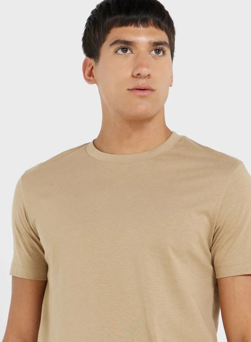Mango Man Essential Crew Neck T-Shirt