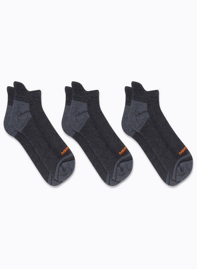 Merrell Unisex Adult Mens And Women's Recycled Everyday - 3 Pair Pack Repreve Mesh Sock, Low Cut Tab - Black, Medium-Large US - Image 2