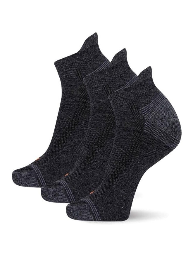 Merrell Unisex Adult Mens And Women's Recycled Everyday - 3 Pair Pack Repreve Mesh Sock, Low Cut Tab - Black, Medium-Large US - Image 1