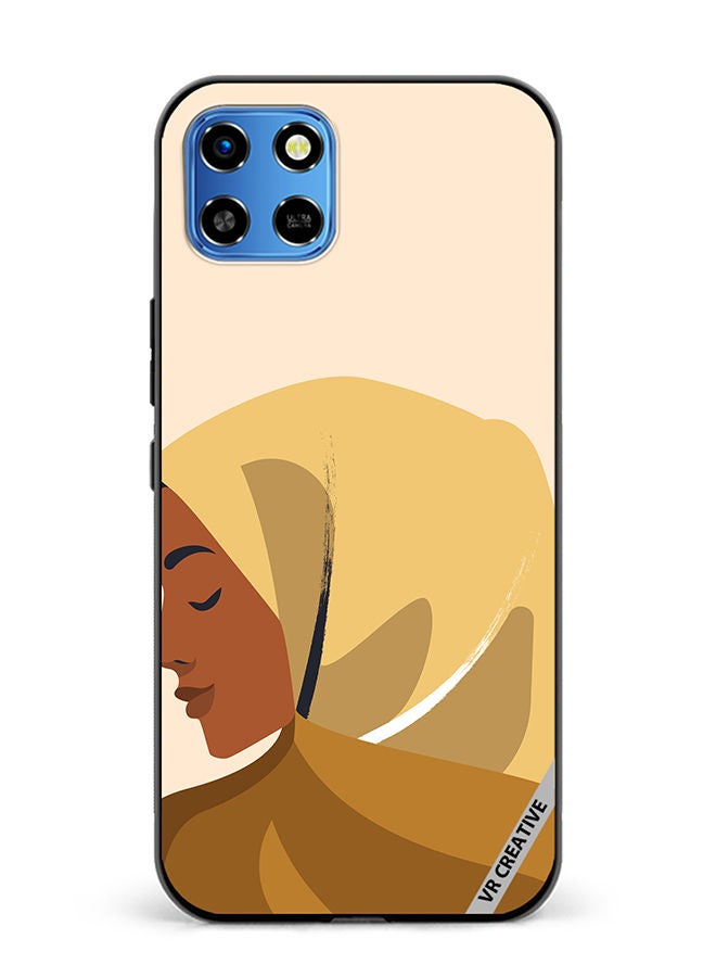 VR CREATIVE Protective Case Cover For Infinix Smart 6 HD Cartoon Woman Shape Design Multicolour - Image 1