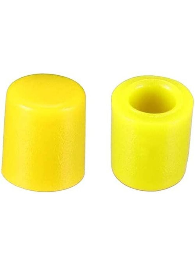 20 قطعة من أغطية أزرار اللمس الصفراء للضغط لمفتاح ميكرو 6x6 مم بقطر فتحة 3.3 مم - Image 2