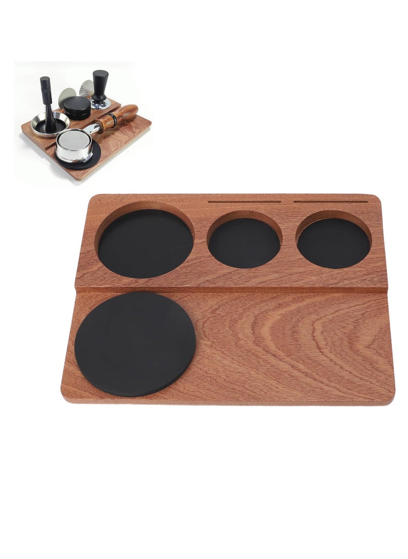Espresso Organizer Station, fit for Storage 51mm-58mm Tamper, Distributor, Portafilter & Puck Screen Accessories, Coffee Tamper Station with Anti - Slip Pats for Coffee Making  - Image 1