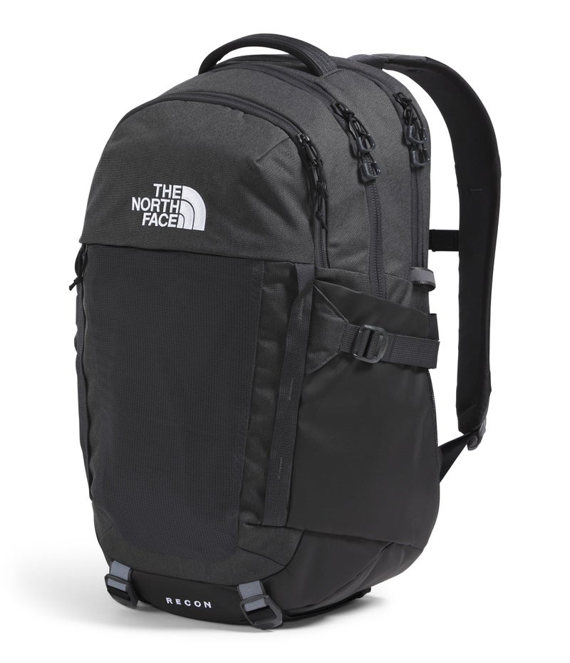 The North Face Recon Everyday Laptop Backpack | Daypack with Water Repellent Finish, 16" Laptop Sleeve, 2 Water Bottle Pockets, Asphalt Grey Light Heather/TNF Black-NPF, One Size - Image 2