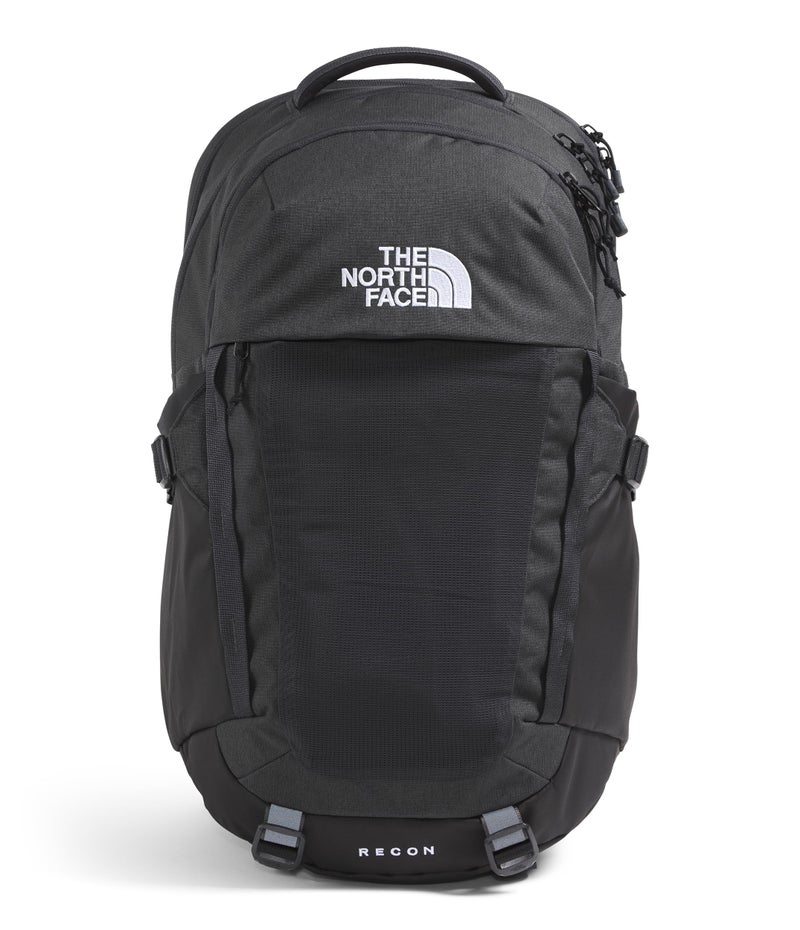 The North Face Recon Everyday Laptop Backpack | Daypack with Water Repellent Finish, 16" Laptop Sleeve, 2 Water Bottle Pockets, Asphalt Grey Light Heather/TNF Black-NPF, One Size - Image 1