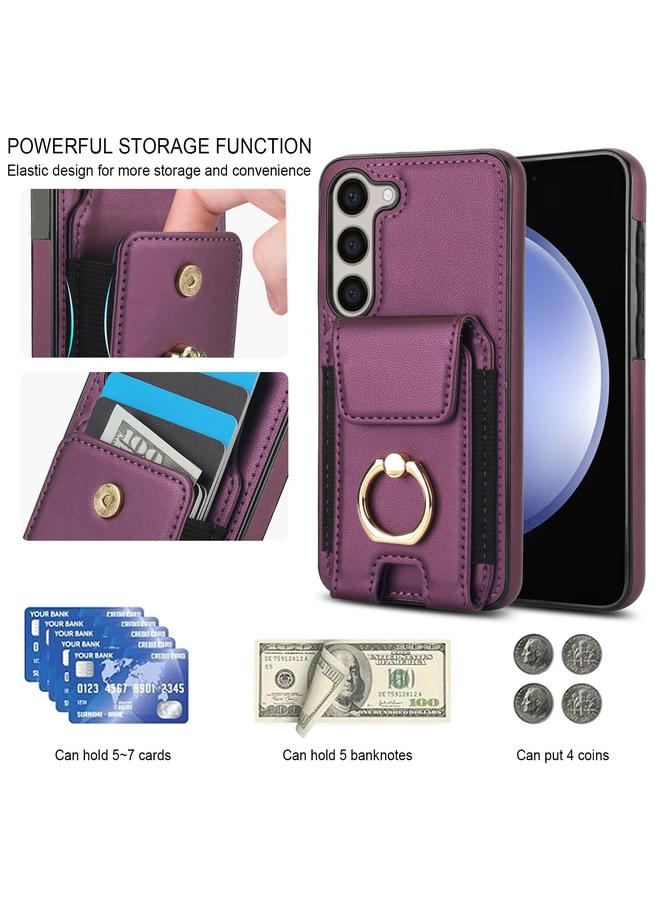 اس-توب جراب لهاتف Samsung Galaxy S25+ 5G مع حامل بطاقات مرن وحلقة - Image 5