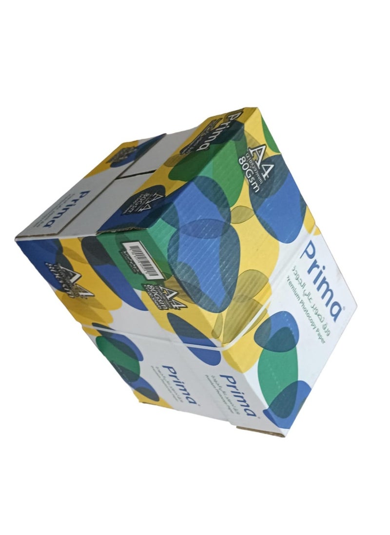 PRIMA - A4 Copy Paper 80 Gsm White carton 5reams - Image 1