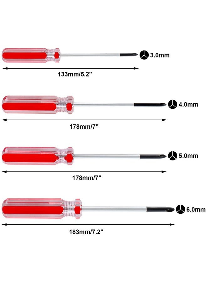 Uenhoy 4 Pcs Magnetic Tri-wing Screwdriver Set Y-Tip Screwdriver 3mm, 4mm, 5mm, 6mm - Image 3