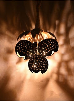 Coconut Shell Hanging Lamp Ceiling Lights 4 shells round reflection Design