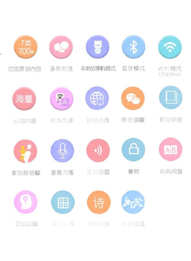 Ubbie Youbi Ai Smart Early Education Machine, Bear-Style Storytelling Machine, For 0-6 Year Old Babies, Children'S Day Gift, Girls' Enlightenment Toy - Image 1