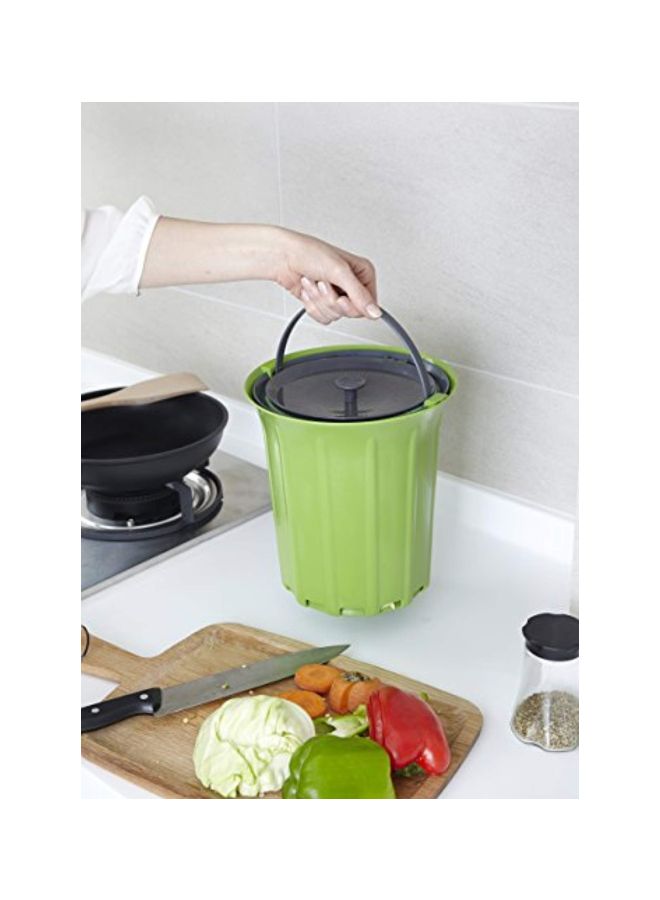 Full Circle Breeze Odor-Free Countertop Compost Bin, Green Slate - Image 3