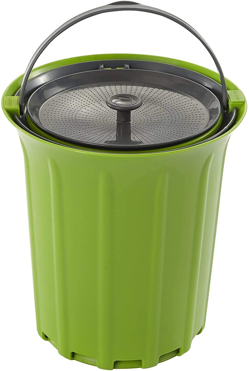 Full Circle Breeze Odor-Free Countertop Compost Bin, Green Slate - Image 1