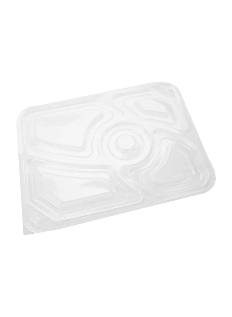 Ideal Pack 5-Section Black Base Food Containers with Lids – 5 PCS | BPA-Free Meal Prep Containers with Compartments - Image 4