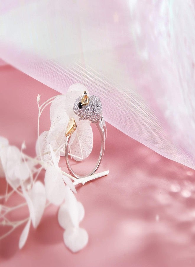 Helen de Lete Rat Steal Cheese S925 Sterling Silver Adjustable Ring for Women - Image 3