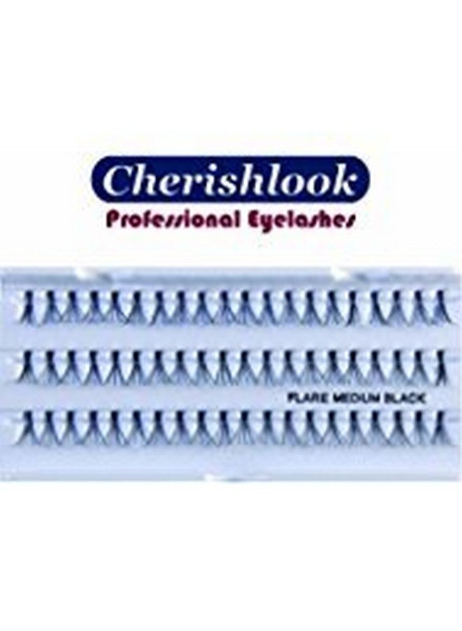 Cherishlook Professional 10Packs Eyelashes Flare Medium Black - Image 1
