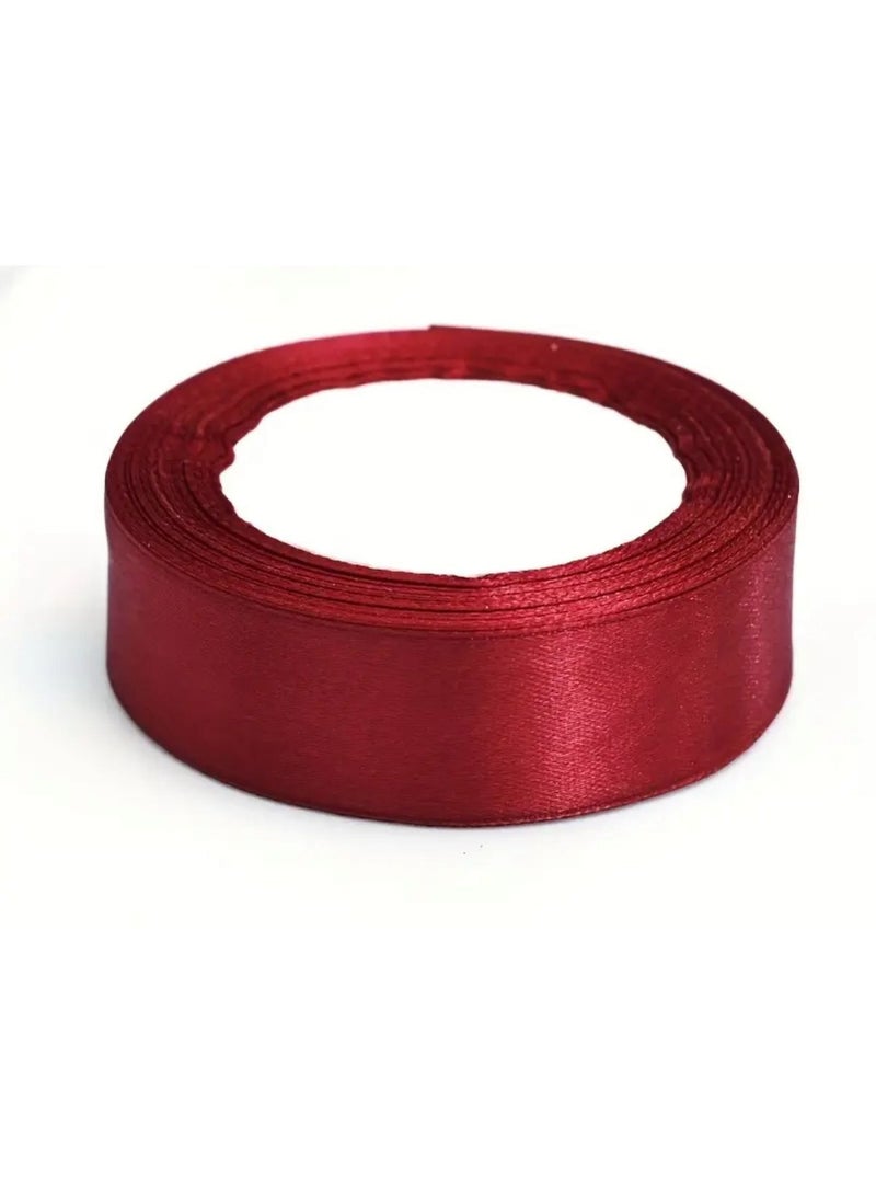 3 Rolls 25.72 meter Red Ribbon - Elegant 2.6 cm Wide Satin, Suitable for Gift Wrapping, Floral Arrangements, Weddings, Crafts, Christmas, Art Projects & Bows | Essential Packaging Supplies|Elegant Design&Smooth Texture, Ribbon For Gift Wrapping, Thick Ribbon, Christmas Ribbon, Wide Ribbon, Ribbon For Flower Bouquet, Ribbon For Crafts, Ribbon For Sewing, Ribbon For Bouquet, Ribbons For Crafts, Black Ribbon For Gift Wrapping, Ribbons For Gift Wrapping, Ribbed Ribbon - Image 1
