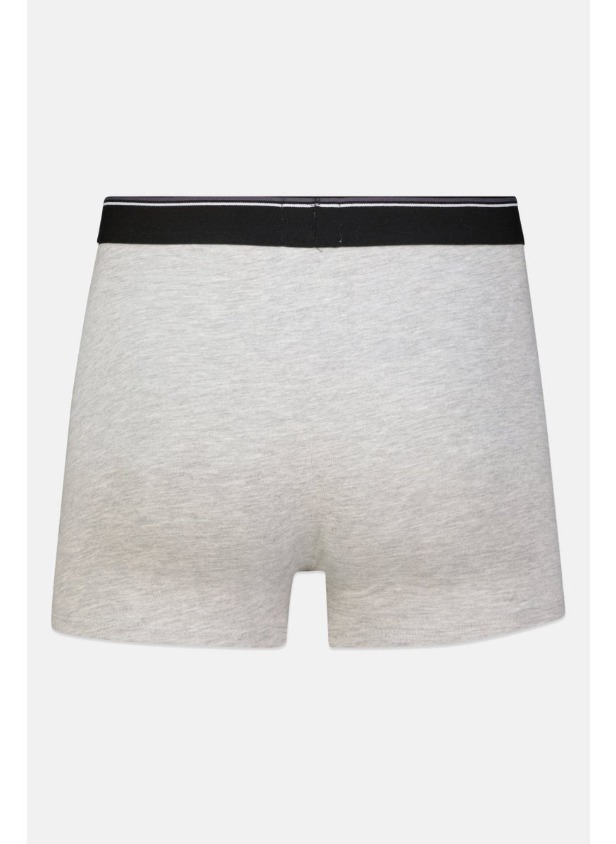 CERRUTI 1881 - Men 2 Pcs Brand Logo Trunk, Grey Melange - Image 1