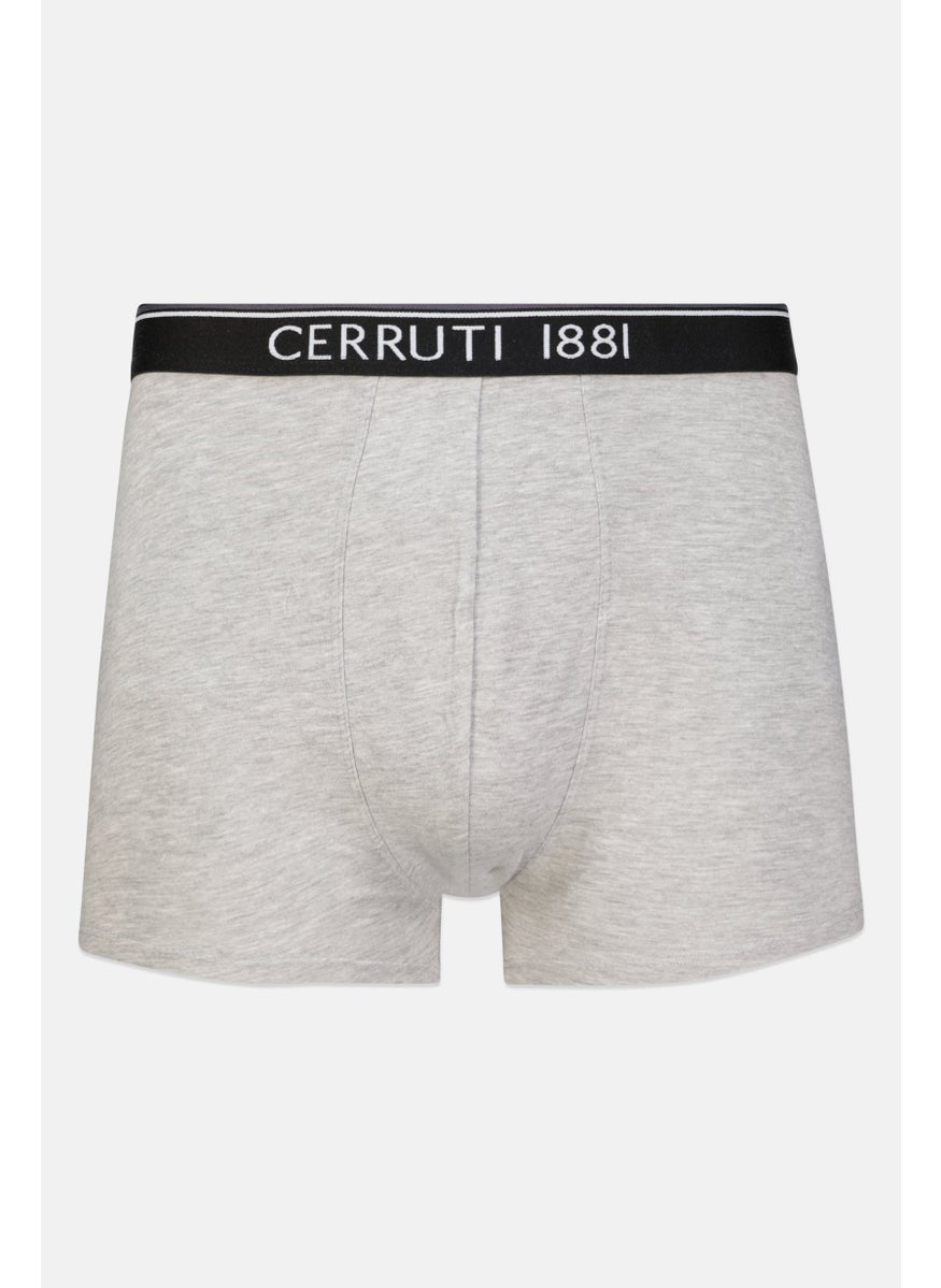 CERRUTI 1881 - Men 2 Pcs Brand Logo Trunk, Grey Melange - Image 1