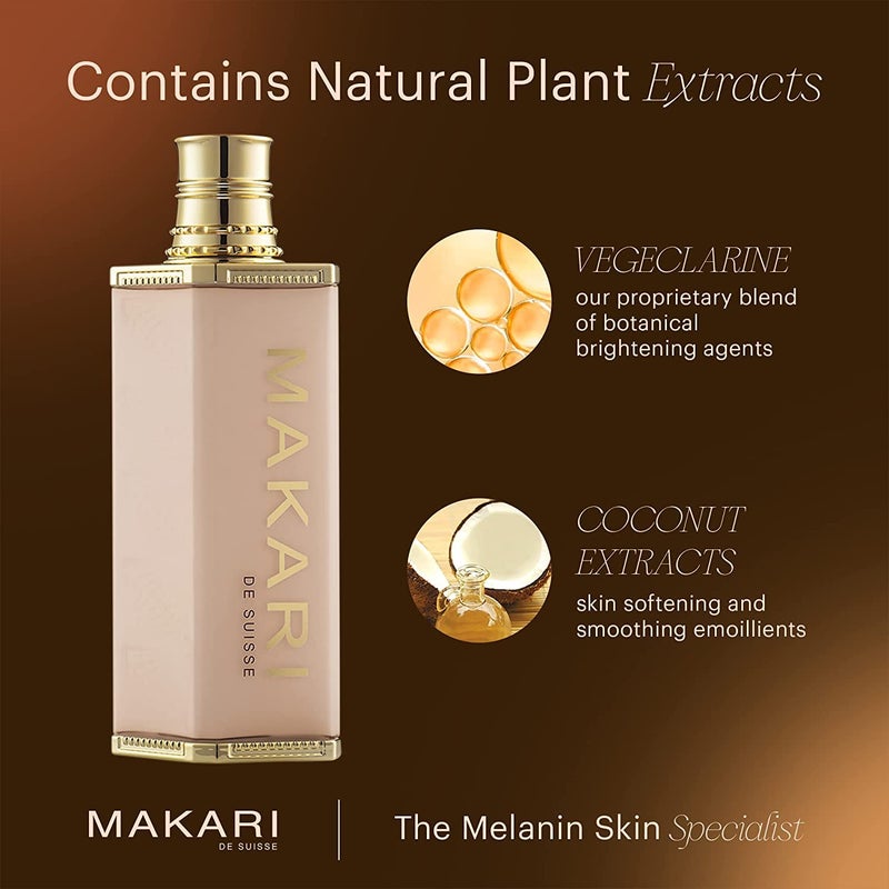 MAKARI Premium+ Body Brightening Beauty Milk (4.57 fl oz) | Anti-Aging Body Lotion | Softens and Smoothens Skin | Helps Diminish Discolorations and Dark Marks | Enhances Luminosity and Vibrance - Image 4