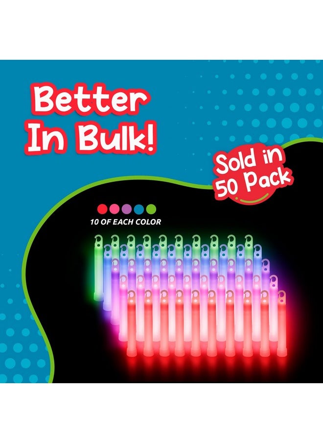 Windy City Novelties - City Novelties - 50 Pack - 4" Premium Glow Sticks (Multi) - Image 1