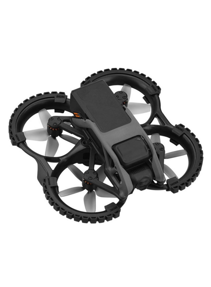Propeller Guard Compatible with DJI Avata Drone Propeller Blades Protective Cover Anti-collision Propeller Guard Ring Replacement Parts Black - Image 1