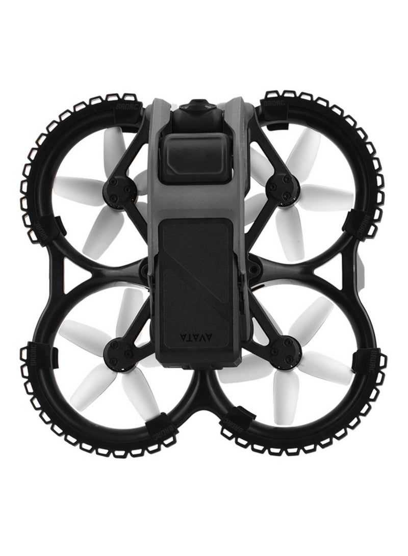 Propeller Guard Compatible with DJI Avata Drone Propeller Blades Protective Cover Anti-collision Propeller Guard Ring Replacement Parts Black - Image 2