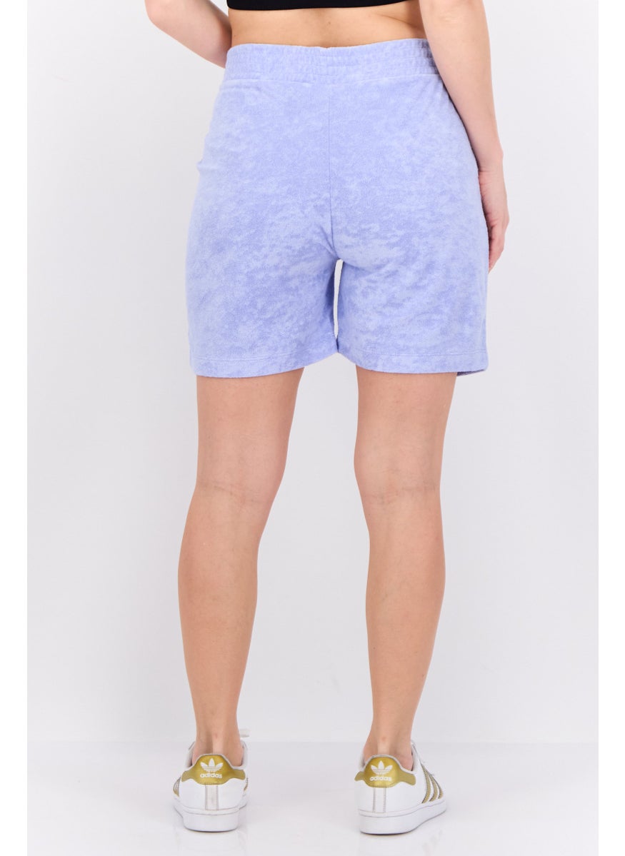 Juicy Couture Women Pull On Embroidered Logo Basic Shorts, Violet  - Image 3