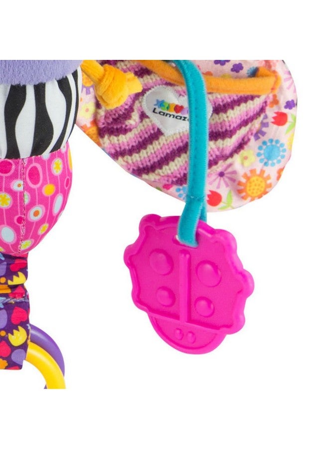 لاماز لعبة Fifi The Firefly Clip على مقعد السيارة وعربة الأطفال، ألعاب ناعمة معلقة للأطفال، ألعاب مجعدة للأطفال بألوان عالية التباين، ألعاب سفر للأطفال للأعمار من 0 أشهر فما فوق - Image 5