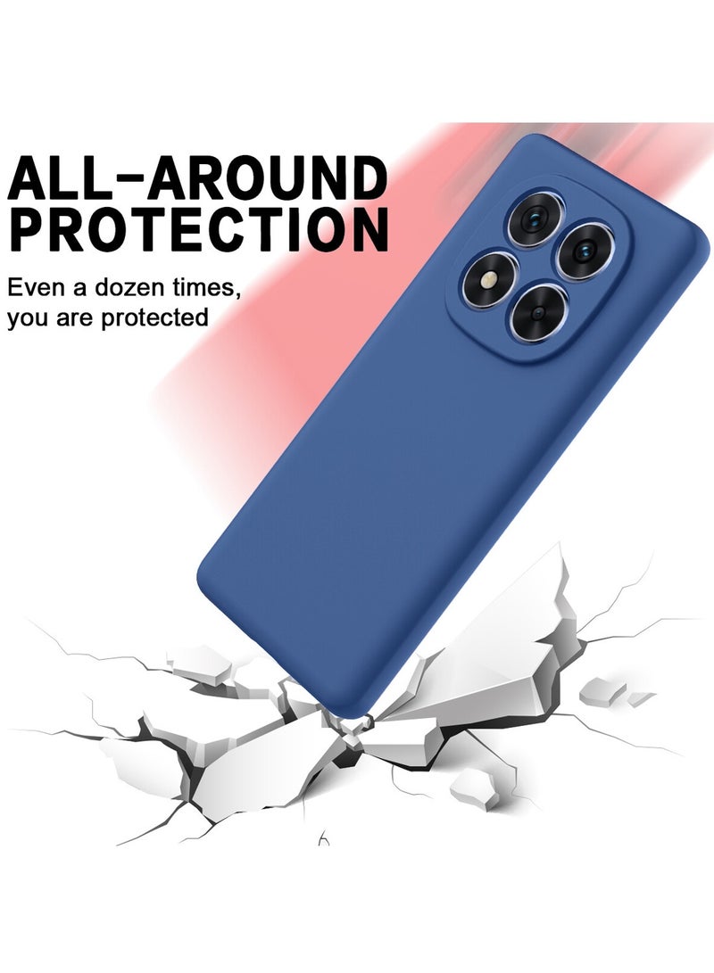 Wtech Xiaomi Poco X7 5G 2025 Premium Soft Liquid Silicone Case Cover - Navy Blue - Image 4