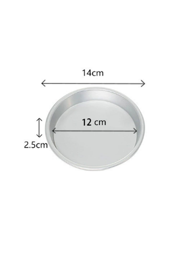 Morlife 2 Pack Aluminum Pizza Pan, 5 Inch Size, Silver - Image 2