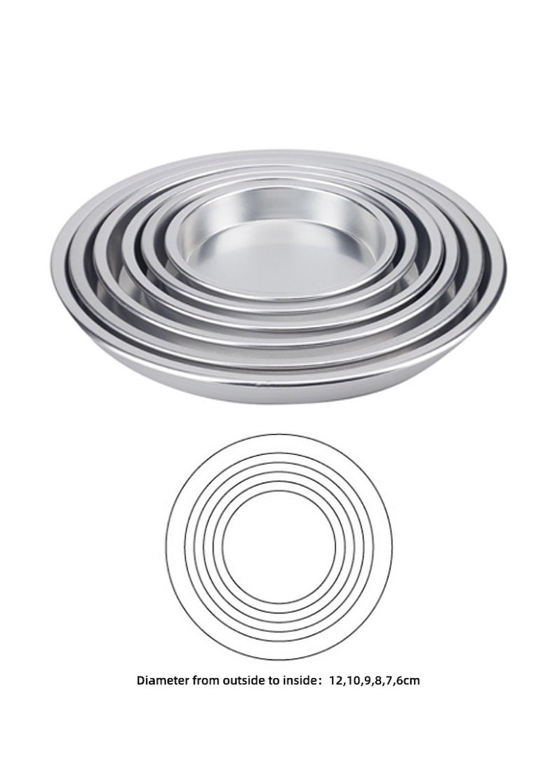 Morlife 2 Pack Aluminum Pizza Pan, 5 Inch Size, Silver - Image 4