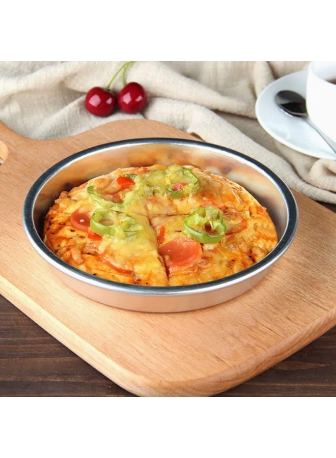 Morlife 2 Pack Aluminum Pizza Pan, 5 Inch Size, Silver - Image 5