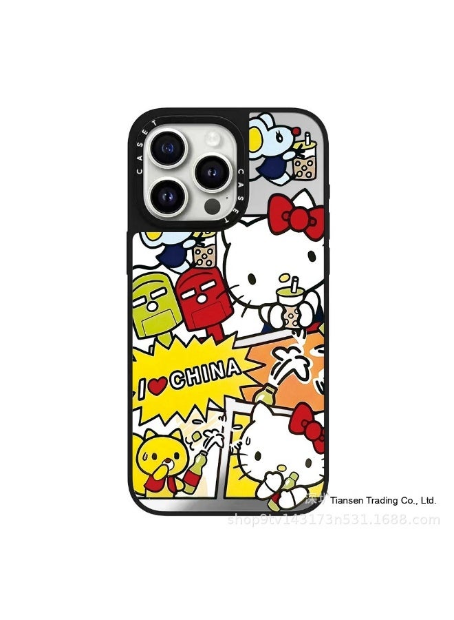 CASETIFY x Hello Kitty Stickers Phone Case - Compatible with iPhone 16 Pro/15 Pro Max/13/12