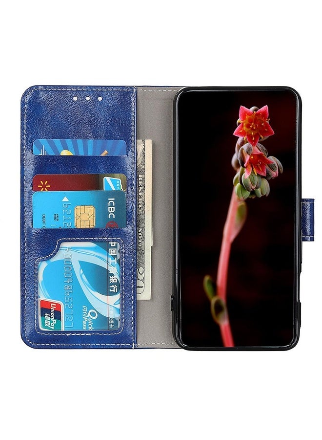 HuHa For Sony Xperia Ace II Retro Crazy Horse Texture Horizontal Flip Leather Case with Holder & Card Slots & Photo Frame & Wallet(Blue)  - Image 4