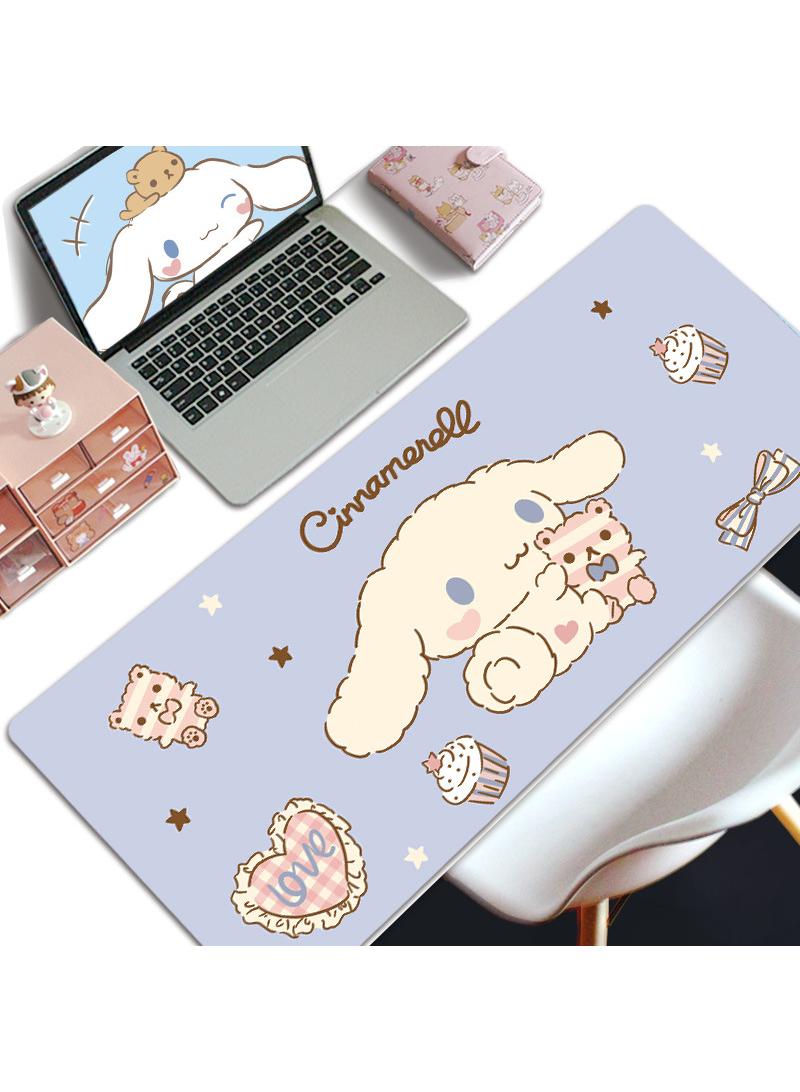 Y&D Cinnamoroll Gaming Mouse Pad Extended Large Mat Desk Pad Stitched Edges Mousepad Long Mouse Pad And Non-Slip Rubber Base Mice Pad 800x300x5mm - Image 1