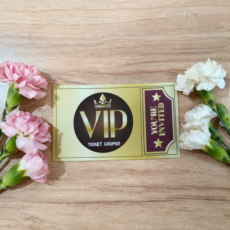 10 Golden VIP Party Invitations Birthday Wedding Children Themed Decorations - Image 5